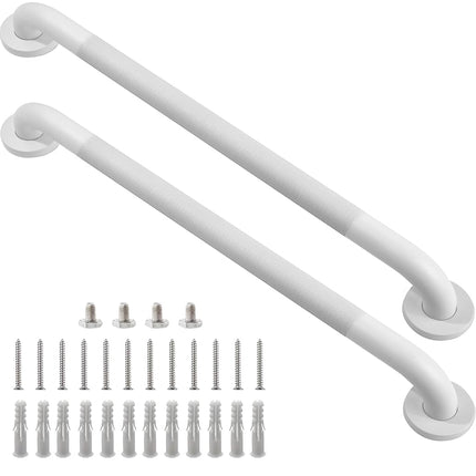 Rackickyer Shower Grab Bar, 2 Pack 32 Inch White B