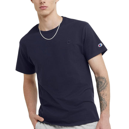Champion Mens Classic Jersey T-Shirt Shirt (Pack of 1), Navy, L Tall