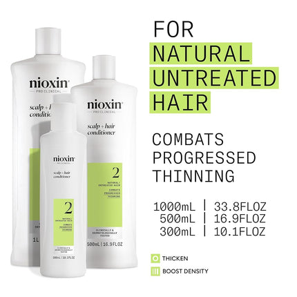 Nioxin Density System 2 Scalp Therapy Conditioner (Natural Hair, Progressed Thinning) 1000ml