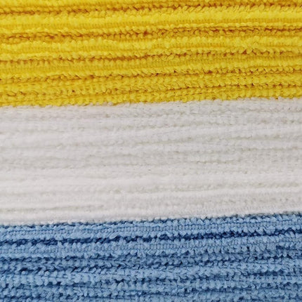 Amazon Basics Microfibre Cleaning Cloth, Pack of 24, Multi Colored, Blue, Orange & White, 40.5 cm x 30.5 cm