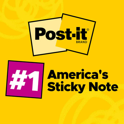 Notas Post-it, 101,6 x 152,4 mm, 5 blocs, las notas adhesivas n.º 1 favoritas de Estados Unidos, colección Beachside Café, colores pastel, reciclables (660-5PK-AST)