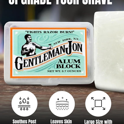 Gentleman Jon 100ml Alum Block in Plastic Case