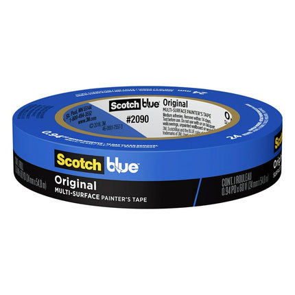 ScotchBlue 2090-24EC Original Multi-Surface, 0.94 in x 60 yd, 24 Rolls Painter's Tape, Blue