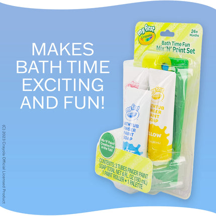 Ensemble de brosses et de peintures au doigt Crayola pour le bain