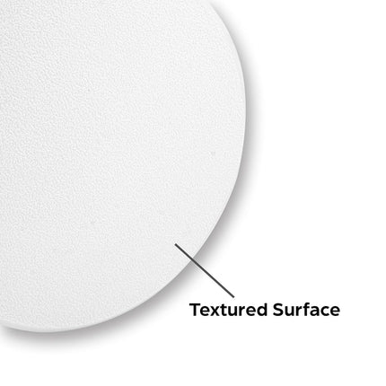 Prime-Line U 9265 Vinyl Circular Wall Protector with Self-Adhesive Backing, 7-in. Diameter, White (Single Pack)