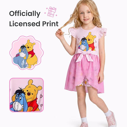 Disney Frozen Girls' Romper with Tulle Skirt and Tulle Skirt for Birthday Summer 2-8 Years, 5-6 Years