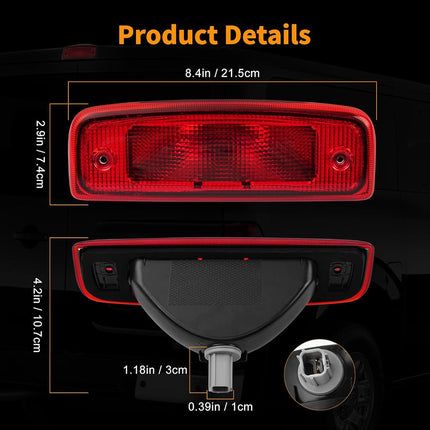 923-153 Luz de freno de montaje alto central compatible con modelos selectos de Nissan