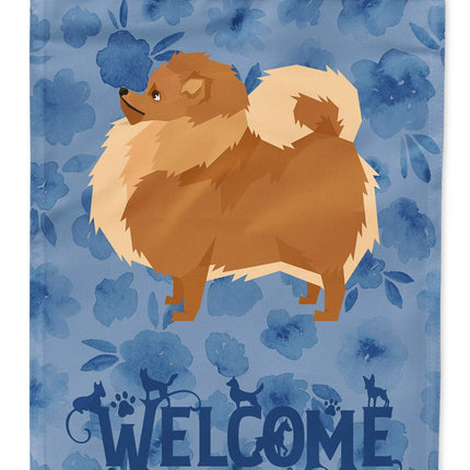 Caroline's Treasures CK6259GF Pomeranian Welcome F