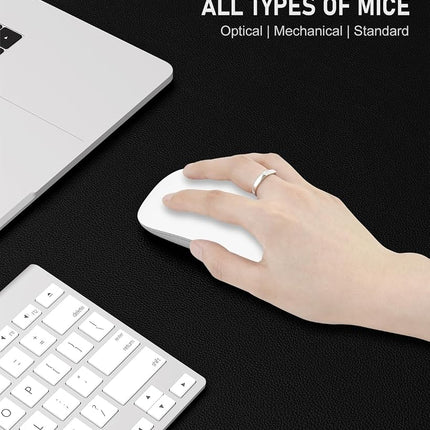 Niniubye Desk Pad, 48" x 17" PU Leather Non-Slip Large Desk Mat Mouse Pad for Desk, Waterproof Computer Writing Mat
