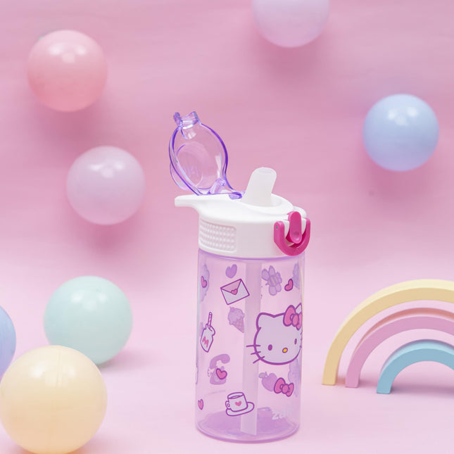 Zak Designs Sanrio Hello Kitty Sage 16oz Leak-Proof Straw Kids Water Bottle