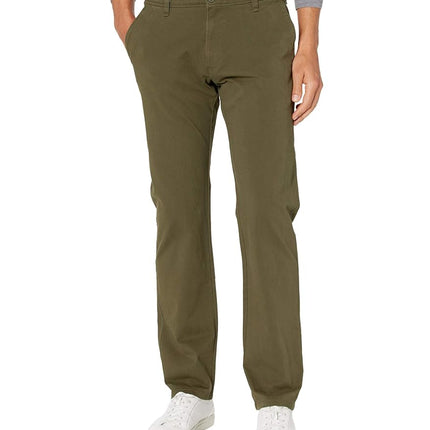 Dockers Straight Fit Ultimate Chino Pant with Smart 360 Flex (Regular and Big & Tall), Army Olive, S Shorts