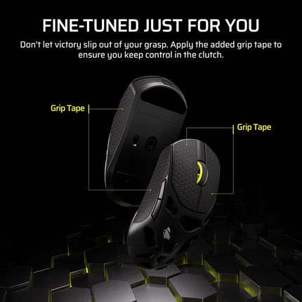 Corsair SABRE v2 PRO Wireless MG FPS Gaming Mouse – 33,000 DPI MARKSMAN S Sensor, 8,000Hz Hyper-Polling, Durable Magnesium, Lightweight, Up to 120hr Battery – Black