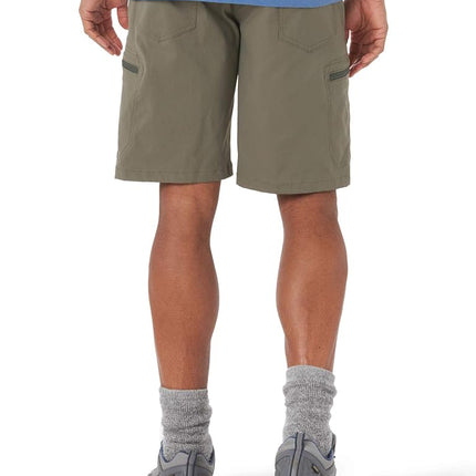 Wrangler Authentics Men's Performance Comfort Flex Waist Cargo Short, Earth Green,