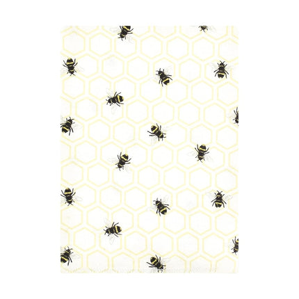 Bavoir en flanelle unisexe pour bébé Hudson Baby, lot de 12, motif abeille, taille unique