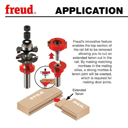 Freud-Diablo 99-864 Bevel Double Profile Cutters, Multi, One Size