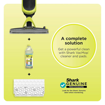 Shark VACMOP Cordless Hard Floor Vacuum Mop Includes 2 Disposable VACMOP Pads and a 12oz VACMOP Solution, Charcoal Gray, VM180