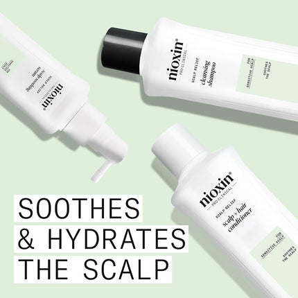 Nioxin Scalp Relief System - Hair Products for Sensitive, Itchy Scalp - Includes Shampoo, Conditioner and Serum (Packaging May Vary)