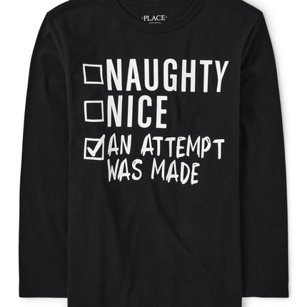 The Children's Place Boys' Thankful Graphic Long S