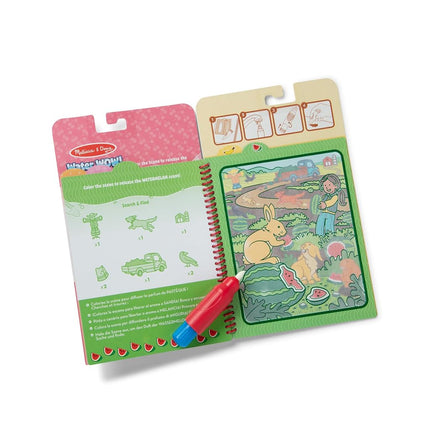 Melissa & Doug Scented Water Wow! Reusable Water-Reveal Coloring Activity Pad 2-Pack Bundle – Fruit, Treats