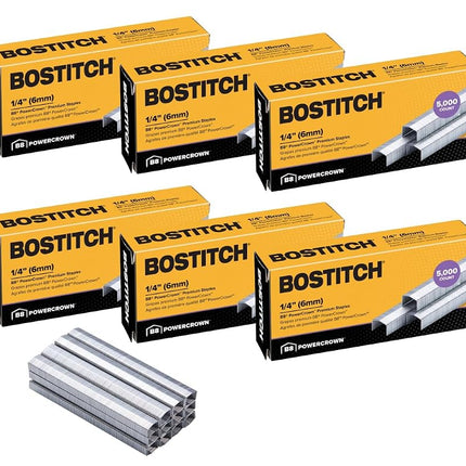 Bostitch Office B8 PowerCrown 0.25 Inch Staples, P