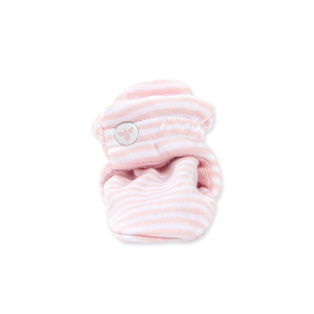 Burt's Bees Baby Unisex Bebé - Patucos de Bebé, Zapatos de Algodón Orgánico Ajustables para Bebé Calcetín Tipo Zapatilla