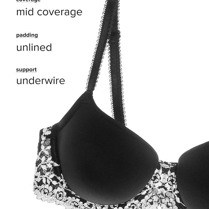 Wacoal Women's Embrace Lace Contour Bra, Hot Pink/Multi, 36E