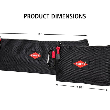 KNIPEX Tools 9K 00 80 179 US Zipper Tool Bag 2-Pack, Empty