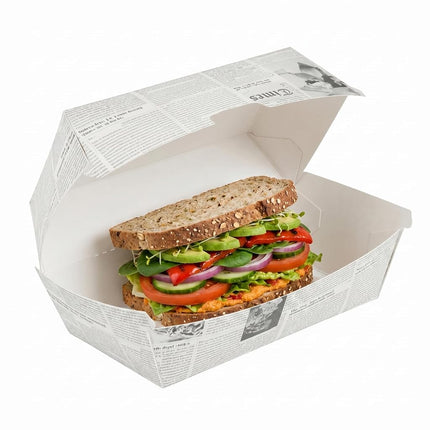 Restaurantware Paper Hot Dog Sandwich Clamshell Co