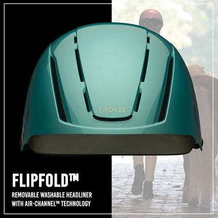 Troxel Spirit Full Coverage Horse Riding Helmet, Low-Profile Adjustable Design, Safety Horseback Riding Gear, Medium (7 - 7-3/8), Sky Dreamscape