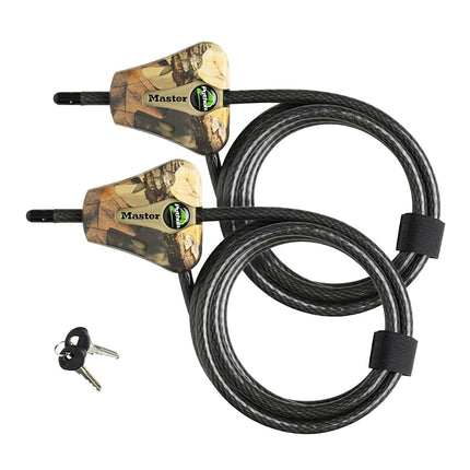 Master Lock - Python Trail Camera Adjustable Camouflage Cable Locks 8418KA-3 CAMO 3-Pack