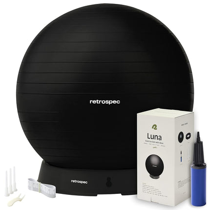 Retrospec Luna Exercise Ball, Base & Pump/Ball & P