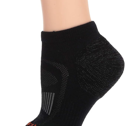 Merrell Women's 1 Pack Zoned Low Cut Light Hiker Hiking Socks, Onyx, S/M