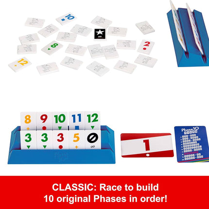 Mattel Games Phase 10 Tiles Game for Ages 7+, 2-4 Players