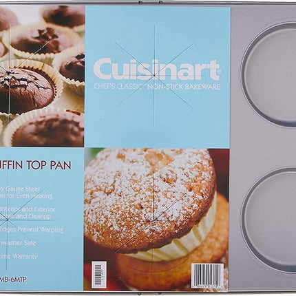 Cuisinart AMB-6MTP Chef's Classic Nonstick 6-Cup Muffin-Top Pan, Silver