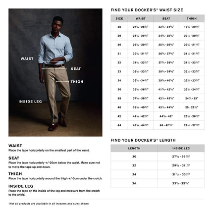 Dockers Pantalón de gabardina plisado para hombre, corte clásico, fácil de llevar (tallas regulares y extra grandes), casual, color Coffee Bean, 34W x 32L