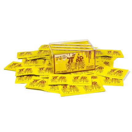 Terp Wipes - The Go to Wipes for Glass, Ceramic, Metal, More | 70 Wipes & 3 Sticks Per Box