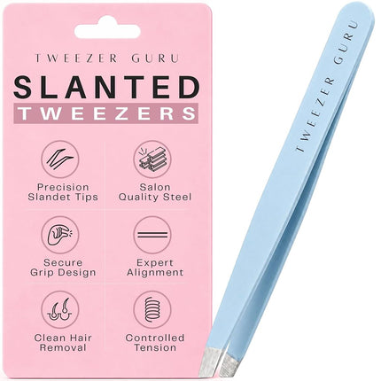 Tweezer Guru Tweezers for Women - Slant Pointed Pr