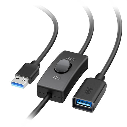 Cable Matters 6 ft USB 3.0 Extension Cable with On/Off Switch, Supports Both Data and Power, Ideal for USB-Powered Devices, Web Cameras, and Microphones
