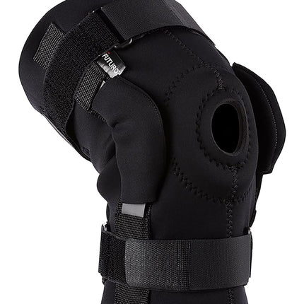 Futuro Cushioned, Stability, Durable, Neoprene-blend, Adjustable, Soothing Warm Hinged Knee Brace - Black
