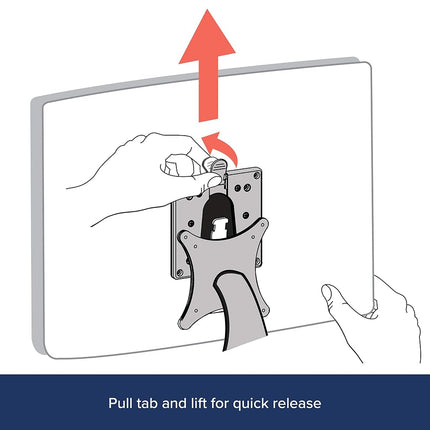Ergotron – Quick Release Bracket – for Monitor and TV Screens Up to 15.9kg, Less Than 3 Inch Display Depth – Add-on for VESA Monitor Arms (60-589-060)