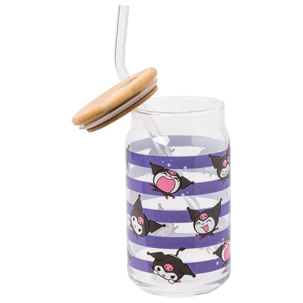 Silver Buffalo Sanrio Hello Kitty and Kuromi, 2 Pack Glass Tumbler, 16oz
