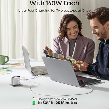 Anker Laptop Power Bank (25K, 165W, Built-In and Retractable Cables)