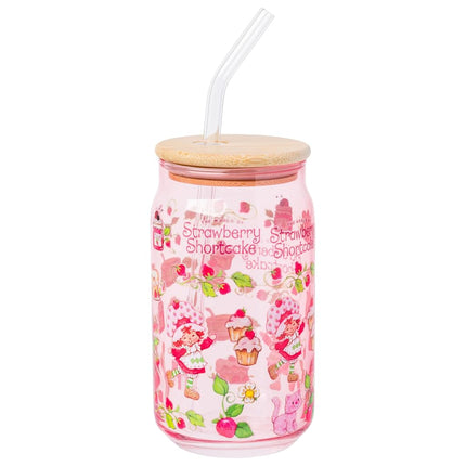 Silver Buffalo Strawberry Shortcake Glass Tumbler 