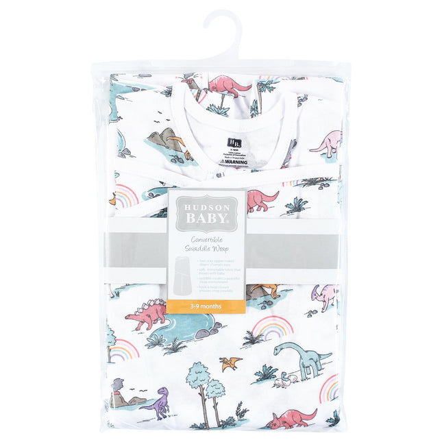 Gigoteuse convertible Hudson Baby unisexe pour bébé, Aventures de dinosaures roses, 0-3 mois