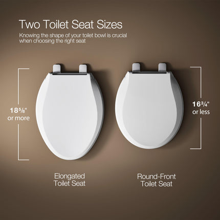 Kohler 20455-96 Ridgewood Toilet Seat, Biscuit