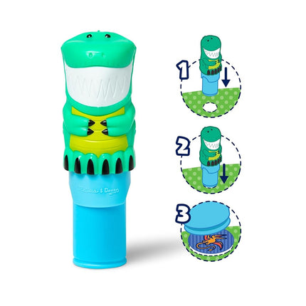 Melissa & Doug Sticker Wow Stamper & Activity Pad − Dinosaur | Book & Travel Toys for Children | Age 3+