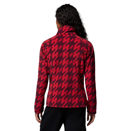 Columbia womens Benton Springs Printed Full Zip, Mountain Red/Twills, M