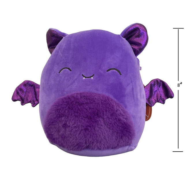Squishmallow 8" Blas The Bat- Officially Licensed Kellytoy Plush - Collectible Soft & Squishy Halloween Stuffed Animal Toy Gift for Kids, Girls & Boys - 8 Inch