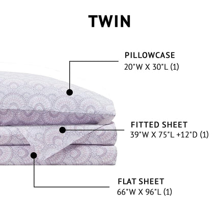 Comfort Spaces 100% Cotton Breathable Lightweight Soft Duvet Cover Set with 12" Elastic Pocket Fits Mattress Up to 14" Cozy All Season Bedding Matching
