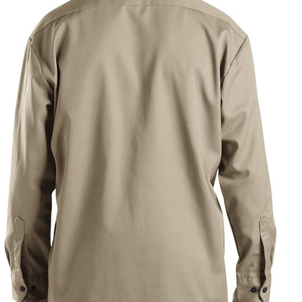 Dickies Men's Big and Tall Long Sleeve Work Shirt, Desert Sand V1, S